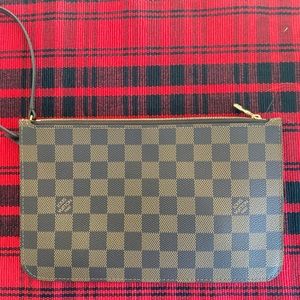 Brand New Louis Vuitton Neverfull Damier Zipper Pouch